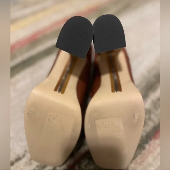 Sam Edelman Brown Heeled Loafers - Picture 6 of 10